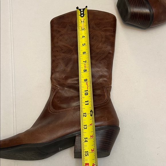 MATISSE BROWN LEATHER WESTERN EMBOSSED COWGIRL BOOTS SIZE 10 - Picture 16 of 16